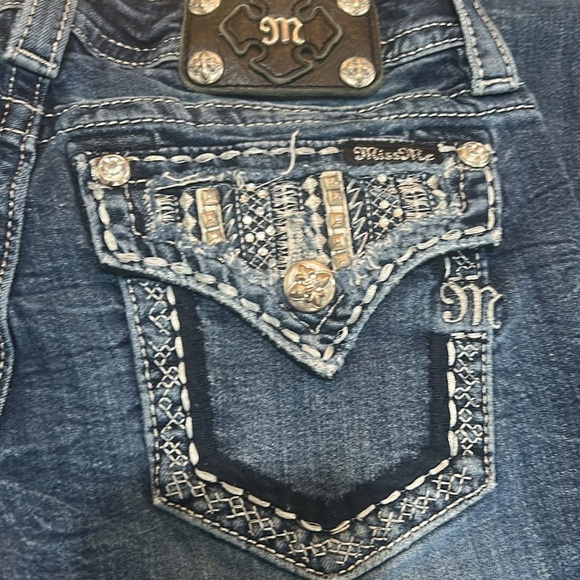 Miss Me sequin boot cut jeans size 28 34 inseam - Picture 10 of 16